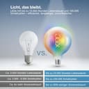 Osram SMART+ LED-Lampe Globe 125 Filament E27, RGBW, Matter-kompatibel, WiFi, steuerbar per App und Sprachassistenten, Multicolor, dimmbar - 9