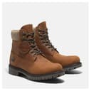 Timberland Men's 6" Premium Waterproof Boot, Medium Orange Full Grain, 8 Wide - 4