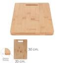 Tabla Cortar Cocina Fabricada En Madera De Bambu 100% Con Asa 30x20 cm.Tabla Cortar,Carne Pescado,Verduras,Frutas,Alimentos - 3