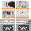 Sweier Plafoniera LED con Telecomando, 28W Lampada Soffitto Dimmerabile, 2800LM Moderno Cromato Curvo Lampadario, per Soggiorno, Camera da Letto Cucina, Sala da Pranzo - 9