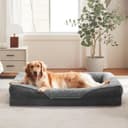 FURTIME Orthopädisches Hundebett Grosse Hunde, Memory Foam Hundekorb XL, Abnehmbar und Waschbar, rutschfeste Hundekörbchen, Hohem Rand Hundesofa, 107 x 81 x 19cm - 1