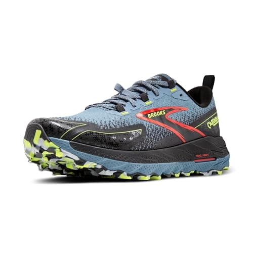 Brooks Men's Cascadia 18 Trainers, citadel ebony lime, 43 EU