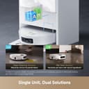 dreame Aqua10 Ultra Track Complete Robot Vacuum with Mop, 25,000Pa, 45°C Mopping, 6cm Obstacle Clearing, Auto-Empty, Mop Self-Cleaning, 100% Detangling, Avoids 240+ Objects, Direct, Voice Control - 8