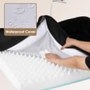 EHEYCIGA Cama Ortopedica y Viscoelastica para Perro Extra Grande 106x76x18.5 cm, Memory Foam Sofa para Perros Lavable, Cama Gato Suave, Negro - 4