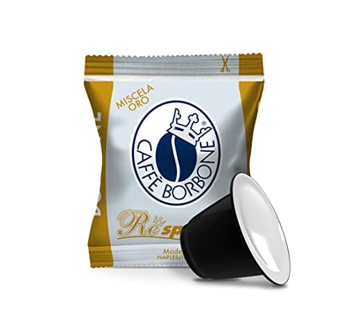 Caffè Borbone Respresso, Gold Coffee Blend - 100 Capsules - Compatible with Nespresso Coffee Machines for Domestic Use