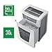 Leitz IQ Office Pro P4 Cross Cut Paper Shredder, Shreds 22-20 Sheets (70-80 gsm), 30L Bin, White, 80061000 - 4