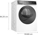 Bosch WRB247C40 Serie 8 Wärmepumpentrockner, 9 kg, selbstreinigender Kondensator, Air Max Dry, AutoDry, Reversierfunktion, Home Connect, Speed Perfect Plus, weiß/chrom - 5