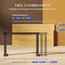 FLEXISPOT E1 PRO Scrivania Regolabile in Altezza con 2 Motori con Memoria Automatica Intelligente Standing Desk Scrivania Elettrica Scrivania Motorizzata - 9