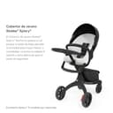 Cobertor de verano Stokke Xplory X, Gris claro - Absorbe la humedad y proporciona ventilación - Hecho con felpa suave - Fácil de quitar, lavable a máquina - Compatible con el Cochecito Xplory X - 3