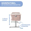 Chicco Next2Me Babybett, Beistellbett Für Cosleeping, Kinderbett Mit Matratze, 94 x 69 x 81 cm, 9 Kg, Beige - 6