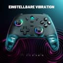 ECHTPower PC Wireless Controller, 1000Hz Gaming-Controller mit RGB/Hall-Joystick/Turbo/Vibration/800mAh Wiederaufladbare Batterie, Wireless-Controller für PC/Switch 2/Switch/Steam - 5