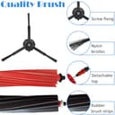 EATBALE Replacement Parts for Roborock S8 MaxV Ultra Robot Vacuum Cleaner 2 x Main Brushes 4 x Side Brushes 4 x Round Mop Cloths 4 x Long Mop Cloths 2 x Filters 2 x Dust Bags Accessories Kit - 3