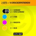 Supply Guy 580XXL 581XXL Druckerpatronen kompatibel mit Canon PGI-580 CLI-581 für Pixma TS705 TS705a TS6350 TS6350a TS6351a TS6300 TR8550 TS9550 TS6150 TS6250 TR8500 Multipack 10 Patronen 580 581 XXL - 3