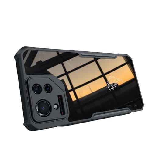 TIMEYUE Custodia per Asus ROG Phone 8 Pro, [Protezione Airbag] Retro in PC Trasparente + Telaio in TPU Morbido, Custodia protettiva Antigraffio
