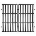 GFTIME 7637 44,5 cm x 26 cm Griglie per griglia in ghisa per Weber Spirit 200, Spirit E-210, E-220 S-210, S-220 con comandi Frontali. Griglie di Cottura per griglia Weber Spirit (Confezione da 2) - 1