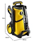 Lavor Hochdruckreiniger LVR4 150 WPS mit Reinigungsprogrammen WPS und regulierbarem Schaumsystem, 8 m Hochdruckschlauch, Druck 150 bar max, Fördermenge 480 l/h max, 2100 Watt, Gelb - 9