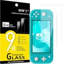 NEW'C 2 Pezzi, Vetro Temperato per Nintendo Switch lite, Pellicola Prottetiva Anti Graffio, Anti-Impronte, Senza Bolle, Durezza 9H, 0,33mm Ultra Trasparente, Ultra Resistente - 1