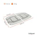 Grillrost.com Das Original Rejillas de Acero Inoxidable INOX para Napoleon Travel Q | aptas para el lavavajillas - Juego de 2 mitades - 4