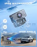Hikity Sistema di Telecamera di Retromarcia Wireless 4,3 Pollici Universale per Auto Mini, Furgone, SUV, Pickup, Rimorchi, Set con Telecamera Impermeabile IP68 - 4