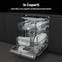 Hisense HV16B, Lavastoviglie integrata, Classe B, 16 Coperti, 40db, 8 programmi, controllo touch, fast cleaning, Apertura automatica della porta, Indicatore del tempo rimanente, 9,5L - 4