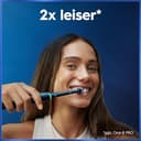 Oral-B iO Series 5 Elektrische Zahnbürste Doppelpack — Electric Toothbrush, Inkl. 2 Aufsteckbürsten und Reise-Etui — 5 Putzmodi für Zahnpflege, Zahnbürste Elektrisch, Designed by Braun, Schwarz/Weiß - 11