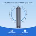 GLACIER FRESH Filtro de agua compatible con las máquinas de café automáticas Jura® E8, E6, 3 unidad - 5