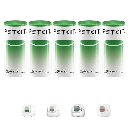 PETKIT Cat Litter Box Liners for PURA MAX Pro and PURA MAX 2 Self Cleaning Cat Litter Tray, Waste Bags Replacement, 49.5 * 40cm (90 Bags)