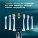 Philips Sonicare W2 Optimal White, cabezales de cepillo dental de repuesto originales, negro, paquete de 4, HX6064/88 - 7