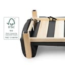 Ferplast Cuccia Cani e Gatti in Legno Certificato FSC® con Cuscino Morbido, Stile, Comfort e Durevolezza, 84 x 52 x h 34 cm. - 3