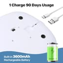 Pet Prime 6-Cell Automatic Cat Feeder with 2 Ice Packs Timed Wet/Dry Food Dispenser for Dog Rechargeable Pet Food Bowl with Timer (White-Auto Feeder with 2 Ice Packs) - 5