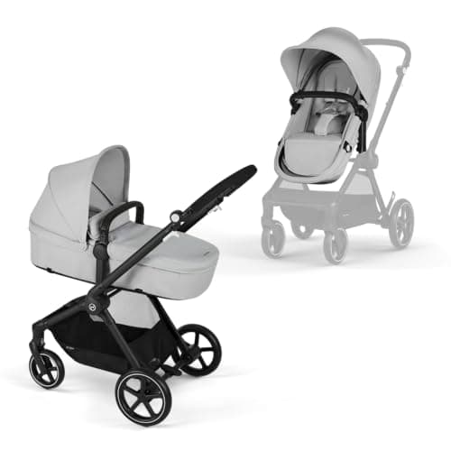 CYBEX Gold Passeggino 2-in-1 EOS, Sistema da Viaggio, Dalla Nascita fino a 22 kg (circa 4 Anni), Lava Grey