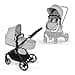 CYBEX Gold Passeggino 2-in-1 EOS, Sistema da Viaggio, Dalla Nascita fino a 22 kg (circa 4 Anni), Lava Grey - 1