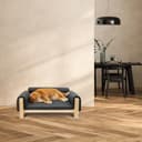 Ferplast Cuccia Cani e Gatti in Legno Certificato FSC® con Cuscino Morbido, Stile, Comfort e Durevolezza, 84 x 52 x h 34 cm. - 6