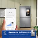 Samsung Frigorifero a 4 Porte Family Hub AI RF65DG9H0ESR/EF, Con AI Vision Inside, Wifi+AI Energy Mode, Beverage Center, Metal Back, 636 L, LxAxP: 91,2 x 183 x 72,3 cm, Inox Spazzolato - 3