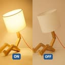 Lampada da tavolo articolata in legno "YOKI". - 4