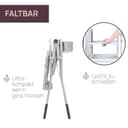 Chicco Cuddle & Bubble Bañera Bebé Ergonómica con Patas y Cambiador con Acolchado y Suave Reductor, Altura Regulable, Cierre Compacto, Organizador, Ocean Máx. 11 Kg, Gris, Graphite Melange - 6