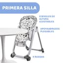 Chicco Polly Progres5 - Trona evolutiva, de hamaca a elevador, 4 ruedas, de 0 a 3 años, gris - 5
