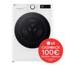 LG AI DD D4R5010TSWS Lavasciuga 10 / 6kg Serie R5 Classe A-10%/D, Lavatrice e Asciugatrice Insieme, 1400 giri, TurboWash360, Steam, Eco Hybrid, Allergy Care, Motore Inverter Direct Drive, Bianca - 2