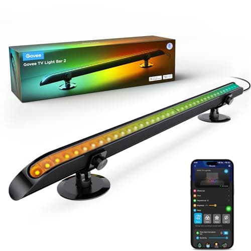 Govee LED Lightbar, 31 Inch RGBIC TV Light Bar with Multiple Placement Options, for 55-70 inch TV, Work with Alexa and Google Assistant, 1 Pack