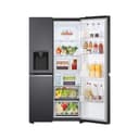 LG GSLV71MCTD Frigorifero Americano Side-by-Side, Classe D, Frigorifero No Frost, 635L, Wi-Fi, Tecnologia Door & Linear Cooling, Dispenser acqua e ghiaccio senza allaccio, Smart Diagnosis, Nero - 4