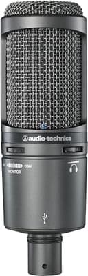 Audio-Technica AT2020USB+ Microfono cardioide a condensatore (connessione USB) per voce fuori campo, podcasting, streaming e registrazione - 2