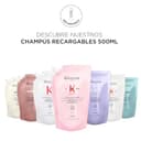 Kérastase Nutritive, Champú Hidratante, Para Cabello muy seco, Fortalece y repara, Con proteínas vegetales, Bain Satin Riche, Recarga 500 ml - 6