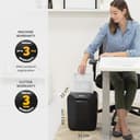 Fellowes Paper Shredder for Home Office Use - 9 Sheet Cross Cut Shredders Home Use - Shredder with 17L Bin & Safety Lock - Powershred LX50 - Shreds 31 Sheets in One Minute - High Security P4 - Black - 7