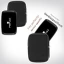 honju Bike Neopren Tasche für TomTom Rider 500/550 / 50 LE (Displayschutz, Schutz vor Kratzern & Schmutz) - schwarz - 3