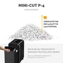 Fellowes 20 Blatt Aktenvernichter Partikelschnitt (P4), Papierschredder für Büro, Homeoffice, Powershred LX220, Schredder mit 30L Papierkorb, 100% staufrei, Safesense, Füllstandsanzeige, schwarz - 4