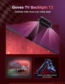 Govee T2 Envisual Backlights con Dual-Cámara, 3,6m RGBIC WiFi Tira LED soporta TV de 55-65 Pulgadas, Adaptan a Televisor Ultrafino T2 Tira DreamView para Juego y Entretenimiento Doméstico - 3