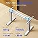 FLEXISPOT E1 Pro Escritorio Elevable Eléctrico con 2 Motores y 2 Patas Escritorio Ajustable en Altura de Acero con 4 Funciones de Memoria Standing Desk, Carga de 100kg(Marco en Blanco) - 4