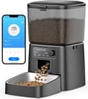 oneisall 3.5L Comedero automático para Gatos, Comedero Inteligente WiFi para Gatos, Control App, 1-10 Comidas al día, Dispensador de Comida para Gato/Perro, con Cuenco de Acero Inoxidable - 1