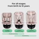 My Babiie MBCS200 360° Spin R129 Baby Car Seat – Top Tether, ISOFIX, Birth to 12yrs (40-150cm), i-Size, ERF, Group 0+/1/2/3, Rotating 360 Swivel - Pink Leopard - 4