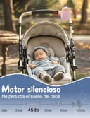 Robofun Baby Rocker, Mecedora automática para Cochecito - portátil, Mecedora suave,carga USB-C, 3 ajustes de intensidad - Apta para todos los cochecitos - 5